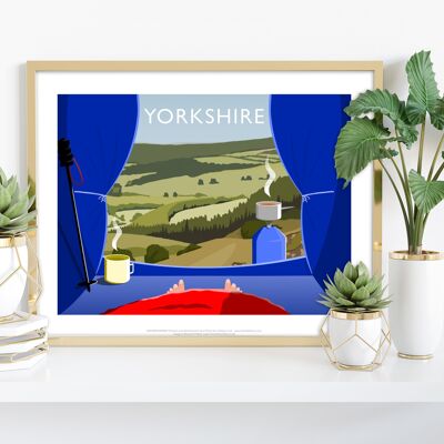 Camping in Yorkshire von Künstler Richard O'Neill - Kunstdruck VII