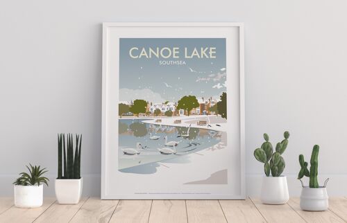 Canoe Lake By Artist Dave Thompson - Premium Art Print II