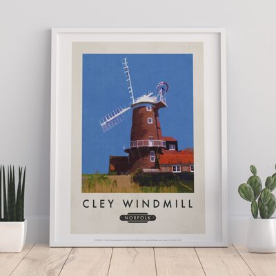 Molino de viento Cley, Norfolk - 11X14" Premium Art Print I