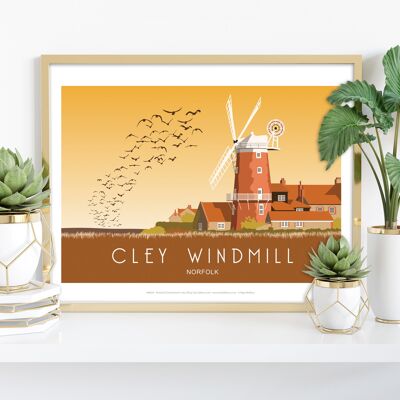 Cley Windmühle, Norfolk – 11 x 14 Zoll Premium-Kunstdruck II