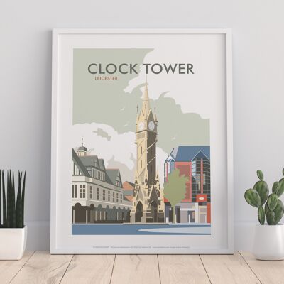 Torre dell'orologio dell'artista Dave Thompson - Premium Art Print II