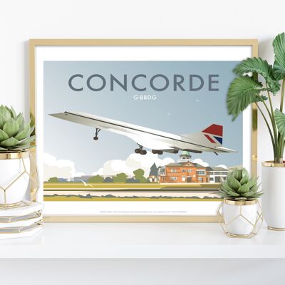 Concorde vom Künstler Dave Thompson – 11 x 14 Zoll Premium-Kunstdruck I