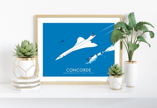Concorde By Artist Stephen Millership - Premium Art Print II