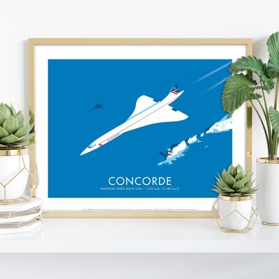 Concorde By Artist Stephen Millership - Premium Art Print II