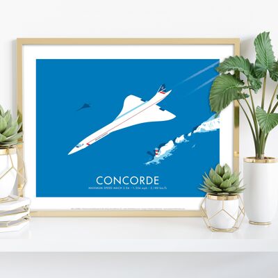 Concorde par l'artiste Stephen Millership - Premium Art Print II