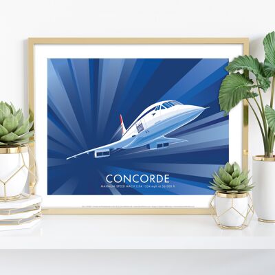 Concorde por el artista Stephen Millership - Premium Art Print III