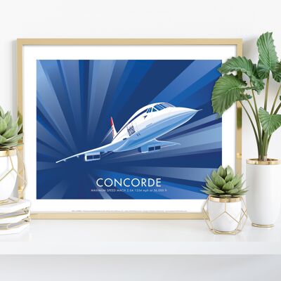 Concorde por el artista Stephen Millership - Premium Art Print III