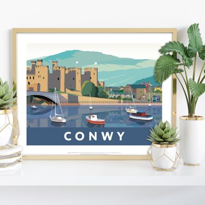 Conwy vom Künstler Richard O'Neill – Premium-Kunstdruck 27,9 x 35,6 cm III
