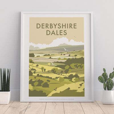 Derbyshire Dales por el artista Dave Thompson - 11X14" Art Print I
