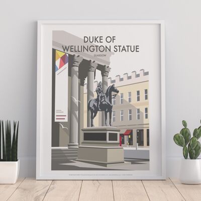 Statua del duca di Wellington dell'artista Dave Thompson Art Print I