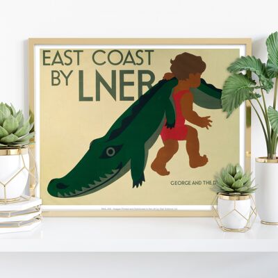 Ostküste von Lner – Premium-Kunstdruck im Format 11 x 14 Zoll IV