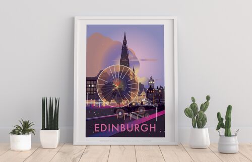 Edinburgh By Artist Dave Thompson - 11X14” Premium Art Print II