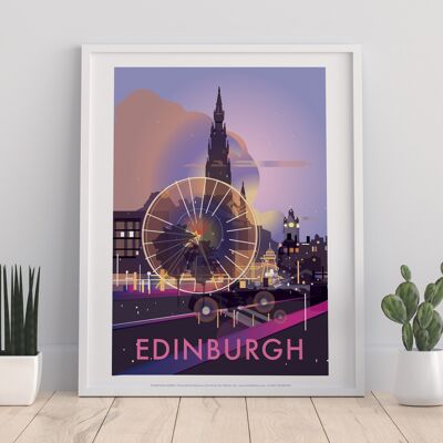 Edinburgh vom Künstler Dave Thompson – Premium-Kunstdruck 27,9 x 35,6 cm II