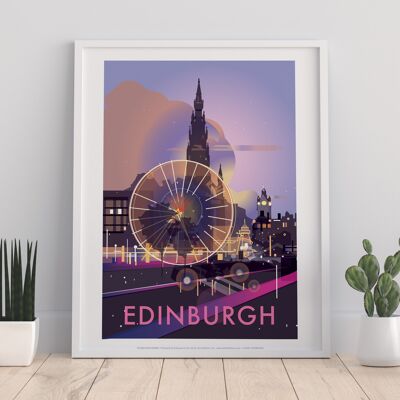 Edinburgh By Artist Dave Thompson - 11X14” Premium Art Print II
