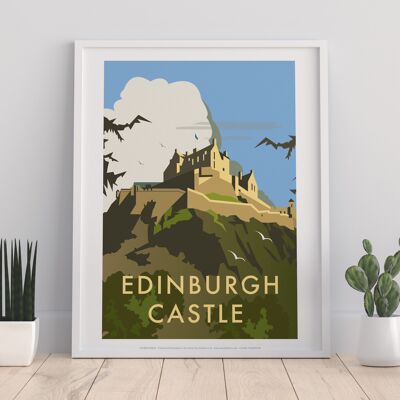 Edinburgh Castle By Artist Dave Thompson - 11X14” Art Print I