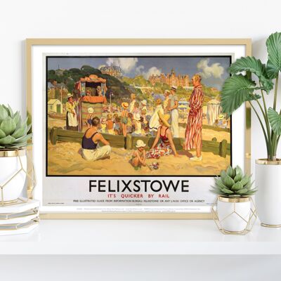 Felixstowe Lner- It's Quicker By Rail - Premium Art Print I