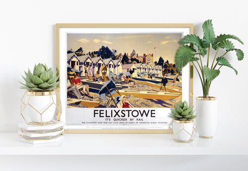 Felixstowe Lner- It's Quicker By Rail - Premium Art Print II