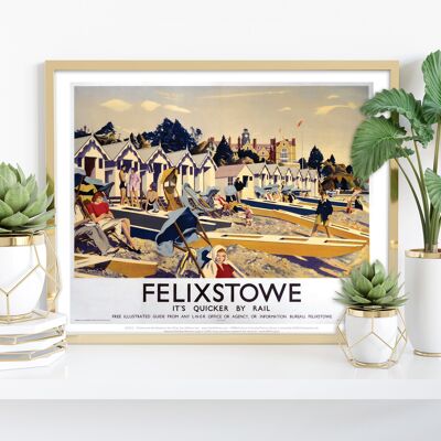 Felixstowe Lner - It's Quicker By Rail - Premium Art Print II