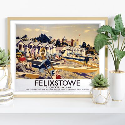 Felixstowe Lner- It's Quicker By Rail - Premium Art Print II