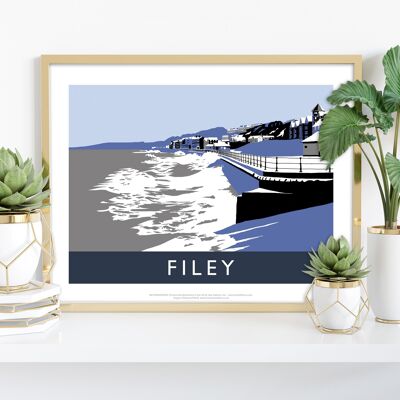Filey por el artista Richard O'Neill - 11X14" Premium Art Print I