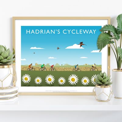 Hadrian's Cycleway By Artist Richard O'Neill - Art Print I
