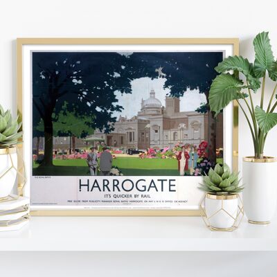 Harrogate, es ist schneller mit der Bahn – 11 x 14 Zoll Premium-Kunstdruck III