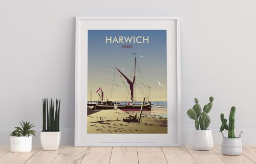 Harwich, Essex By Artist Dave Thompson - Premium Art Print I