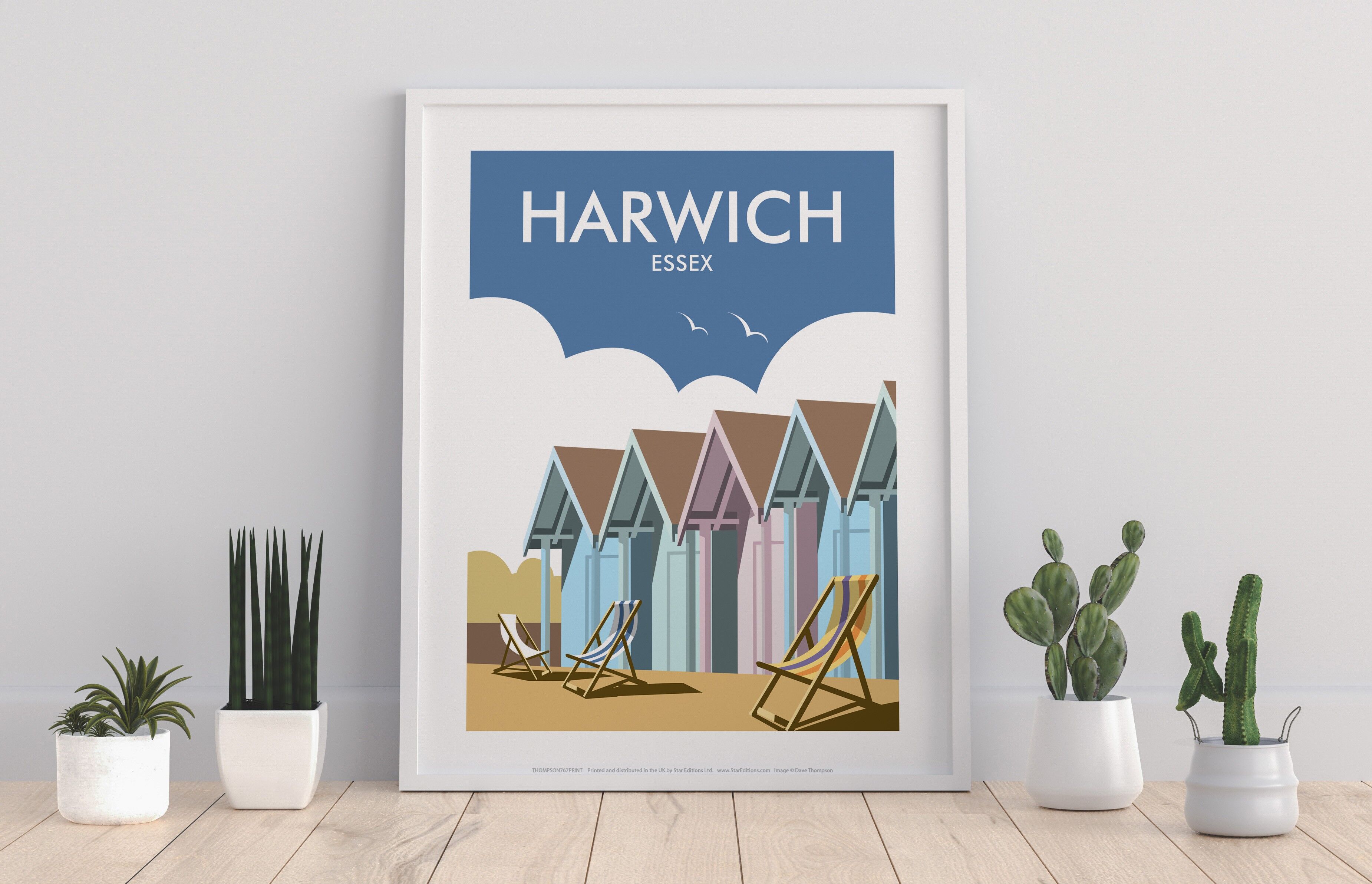 Harwich, Essex dell'artista Dave Thompson - Premium Art Print III