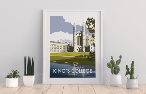 King's College By Artist Dave Thompson - Premium Art Print I