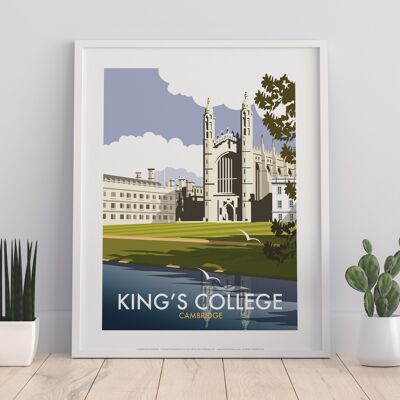 King's College par l'artiste Dave Thompson - Premium Art Print I