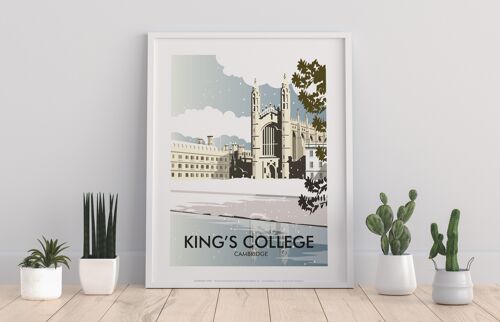 King's College By Artist Dave Thompson - Premium Art Print II