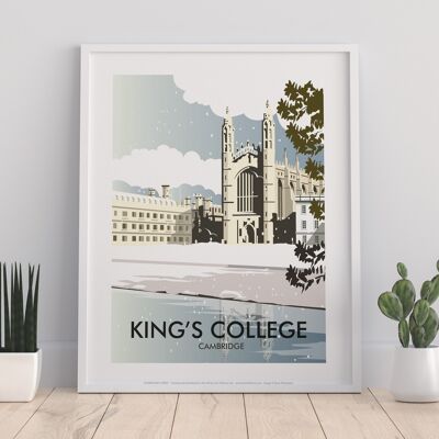 King's College By Artist Dave Thompson - Premium Art Print II