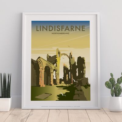 Lindisfarne von Künstler Dave Thompson – Premium Kunstdruck II