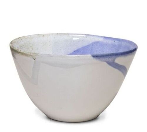 Keramik Salty Sea Müslischale  aus Portugal in blau-weiß-grau