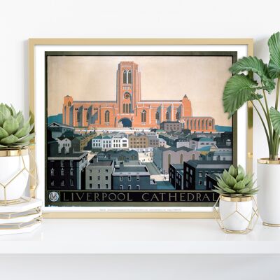 Kathedrale von Liverpool – Premium-Kunstdruck 27,9 x 35,6 cm II