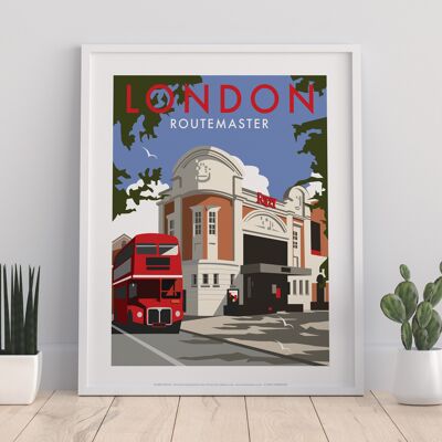 London vom Künstler Dave Thompson – Premium-Kunstdruck 27,9 x 35,6 cm II