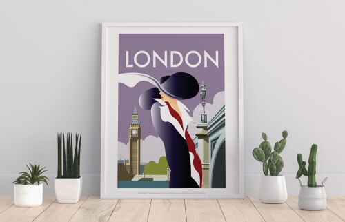 London By Artist Dave Thompson - 11X14” Premium Art Print I