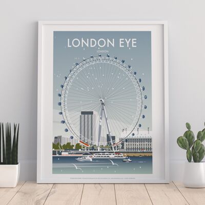 London Eye vom Künstler Dave Thompson – Premium-Kunstdruck II