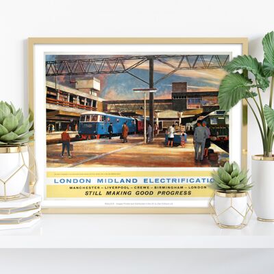 London Midland Elektrifizierung – Premium-Kunstdruck 27,9 x 35,6 cm II