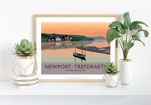 Newport- Trefdraeth By Artist Richard O'Neill - Art Print I