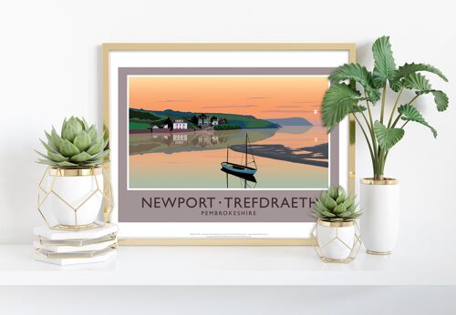 Newport- Trefdraeth By Artist Richard O'Neill - Art Print II