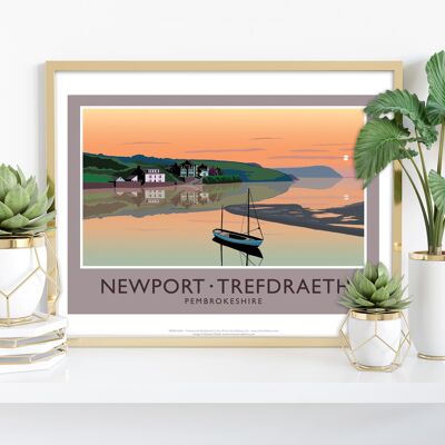 Newport- Trefdraeth por el artista Richard O'Neill - Impresión de arte II