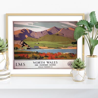 Nord du Pays de Galles, The Snowdon Range - 11X14" Premium Art Print II