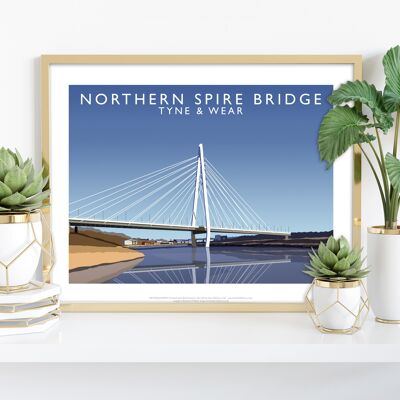 Puente Northern Spire, Tyne y Wear - Impresión de arte I