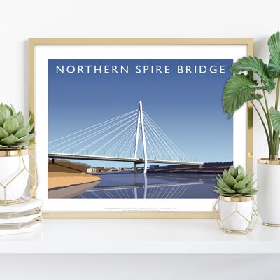 Puente Northern Spire, Tyne y Wear - Impresión de arte II