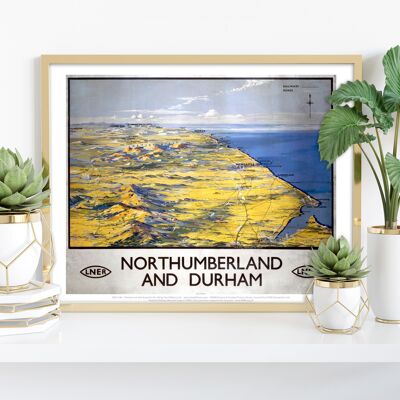 Northumberland und Durham Lner – Premium-Kunstdruck 27,9 x 35,6 cm II