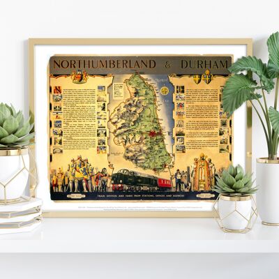 Northumberland und Durham Lner – Premium-Kunstdruck 27,9 x 35,6 cm III