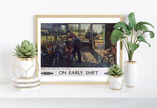 On Early Shift - Greenwood Signal Box, New Barnet Art Print I