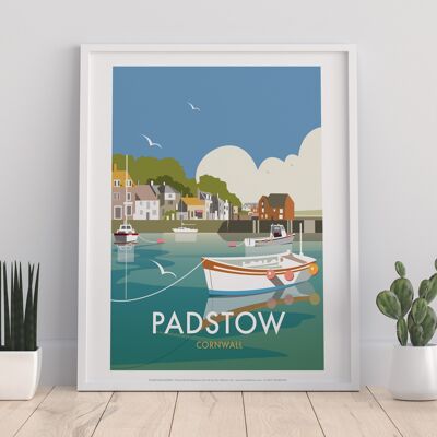 Padstow By Artist Dave Thompson - 11X14” Premium Art Print I