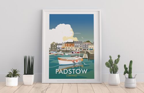 Padstow By Artist Dave Thompson - 11X14” Premium Art Print II